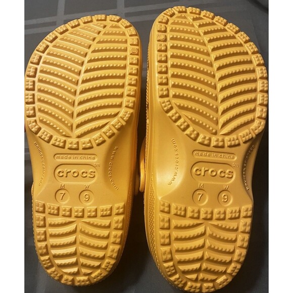 CROCS Justin Bieber DREW HOUSE Yellow Clog NEW Mens Size 7 Women’s 9 main image 5